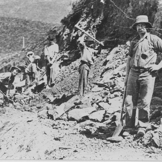 Men Working On Original Great Ocean Road